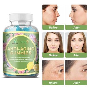 Amazon胶原蛋白谷胱甘肽美白胶囊Anti gummies提亮美白 aging