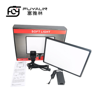 大功率摄影灯柔光灯演播新闻补光灯可调色温送灯架 40W 288A