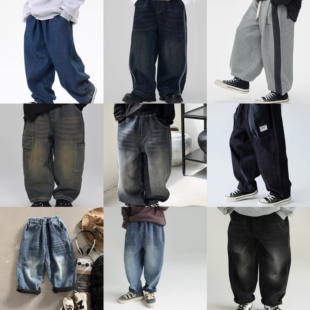 （断码特惠）清仓处理不退不换儿童一体绒牛仔裤男童加绒卫裤合集