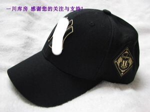 棒球帽子 大檐帽 大标金字 头围调节 黑色 大檐遮阳帽