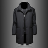 2025新款男士羽绒服中长款商务立领90白鸭绒6628p335长期有货，男装羽绒服，钱塘721