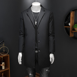 2025新款男士羽绒服西装领中长款商务90白鸭绒8662p325长期有货，男装羽绒服，钱塘721