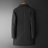 2025新款男士羽绒服西装领中长款商务90白鸭绒8662p325长期有货，男装羽绒服，钱塘721