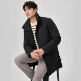 2025新款男士羽绒服中长款风商务90白鸭绒6616p335长期有货，男装羽绒服，钱塘721