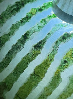 H35680 缅甸天然翡翠原石老坑会卡场口开窗手镯料 重35公斤