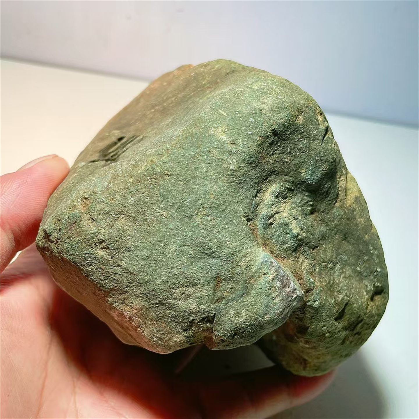 T12348 缅甸天然翡翠原石老坑莫西沙场口开窗手镯料 重1.7公斤