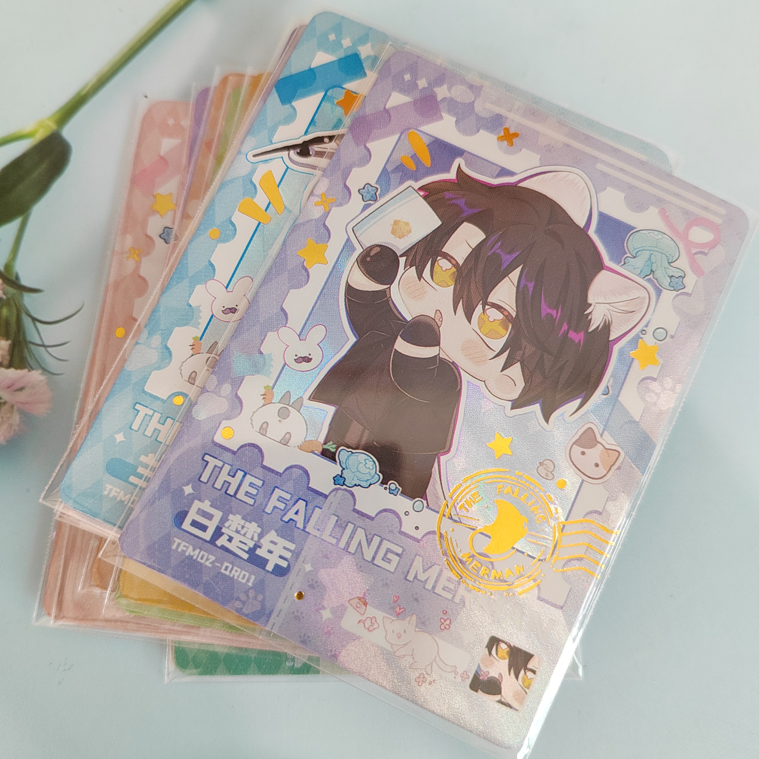 集卡社正版人鱼陷落二弹异域危情QR散补单张兰波白楚年动漫收藏卡