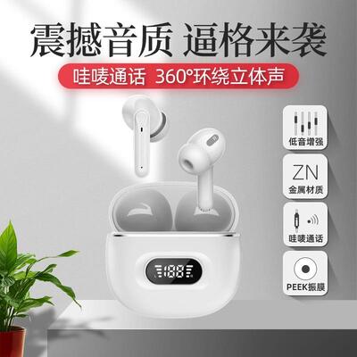 工厂TWS跨境私模S23无线蓝牙5.3耳机ENC立体声降噪数显音质好耳机