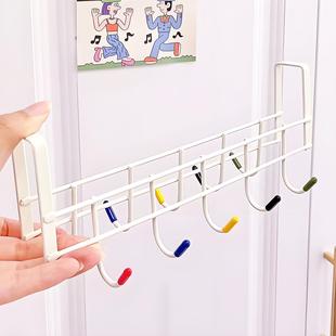 彩色双面挂钩宿舍门后免打孔衣服挂衣架浴室卫生间墙上毛巾置物架
