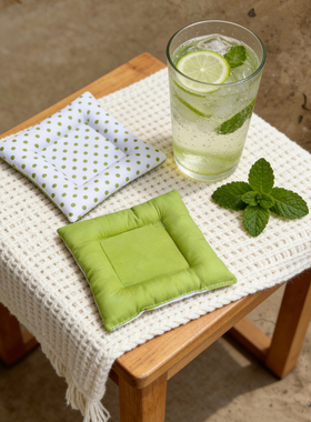 拍摄配饰波点杯垫苹果绿杯垫隔热垫茶杯垫子ins风小清新拍摄道具