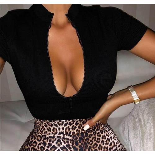 sets yoga gym workout casual shorts and crop zipper ribbed