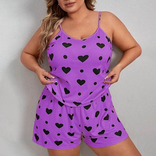 Large size sexy sling suit plus fat woman pajamas thin home