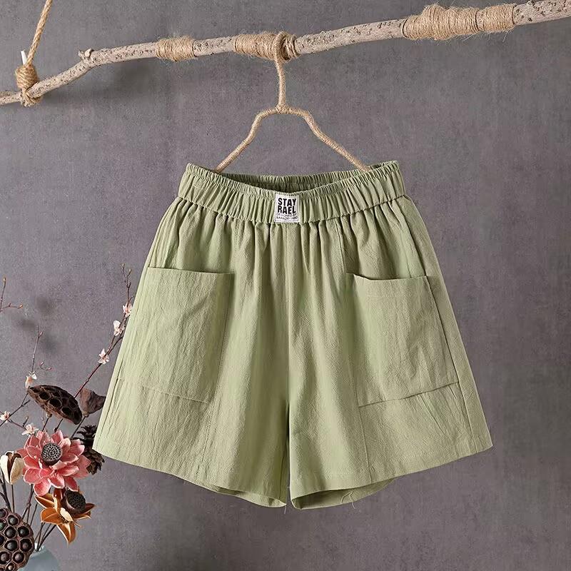size large pants five-point workwear art retro casual pants