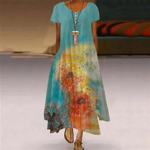 new womens fashion casual dandelion sleeveless dress summer