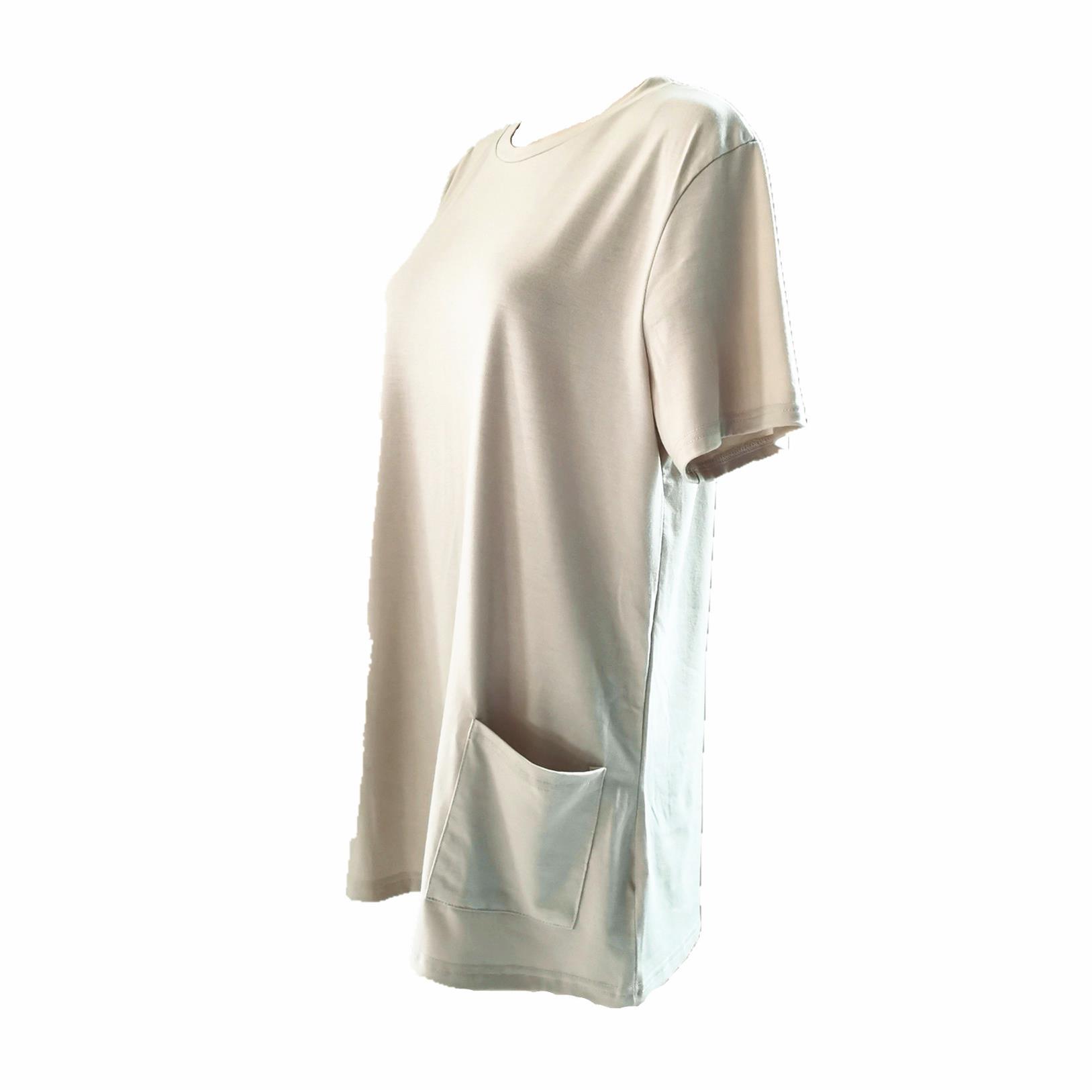 dresses mini sports pockets with dress loose color solid