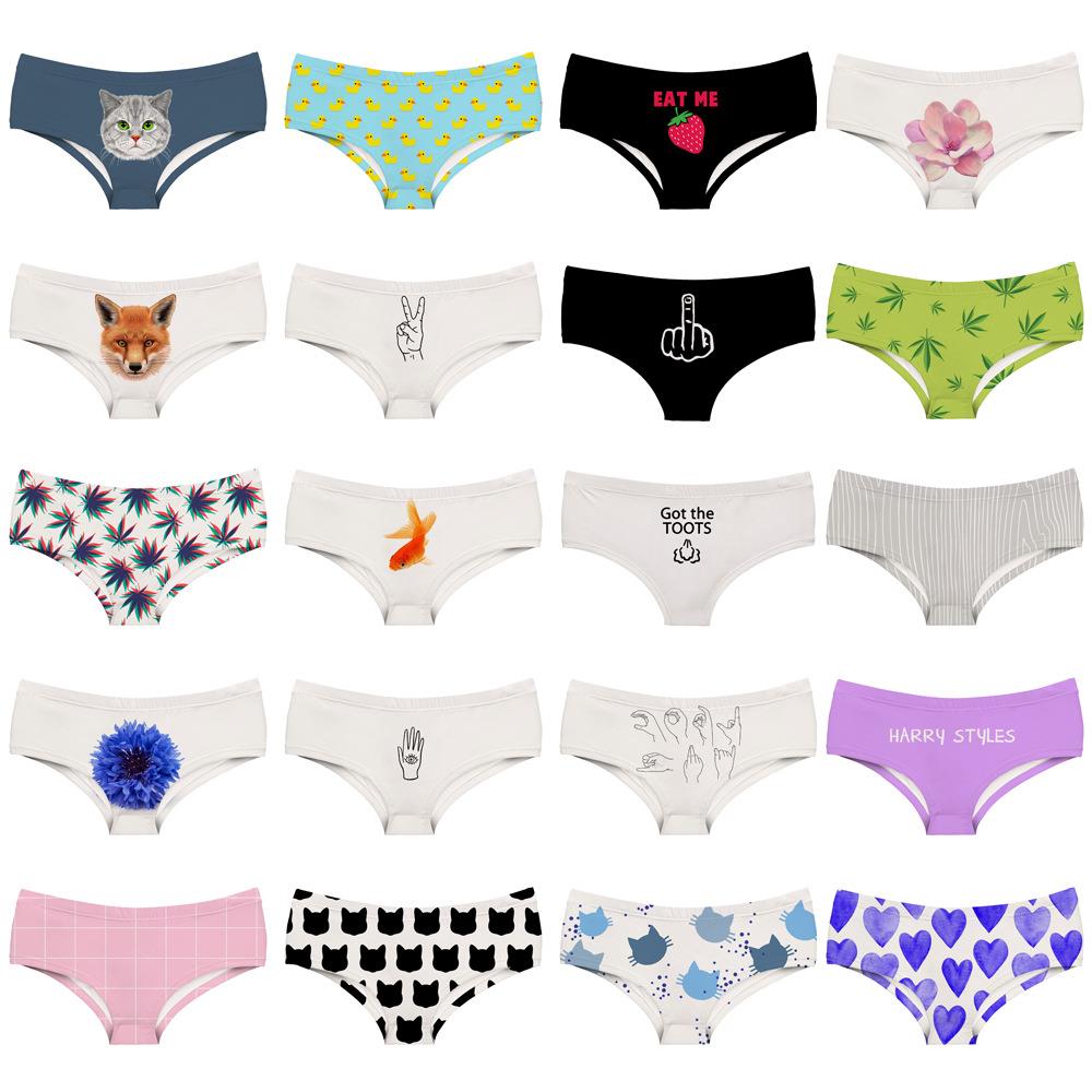print womens female underpant red sport breathable thong
