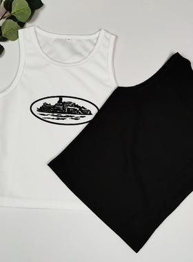 high street tank tops white coquett thin straps gyaru acubi