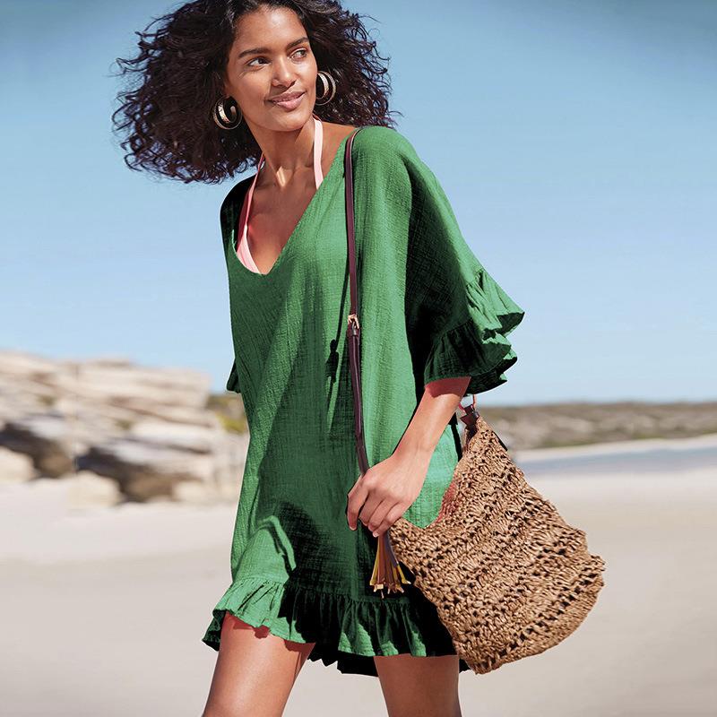 beach outfits for women cover-ups white black cotton