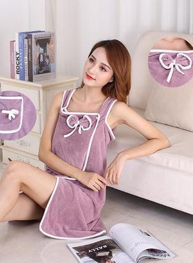 bathrobe water-absorbing and hemming with bathing use home