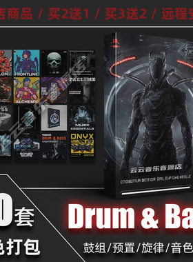 Drum And Bass鼓点节奏Serum音色dnb采样包FLStudio音源Live工程