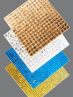 Кристаллическая стеклянная буровая мозаика 13 флэш -тренировки плитка хрустальная настенная пленка и телевизионная фона стена назад