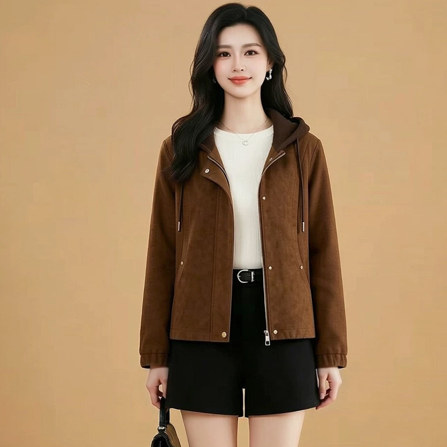 中年妈妈装春秋装洋气短款外套2026新款中青年女装气质上衣小个子