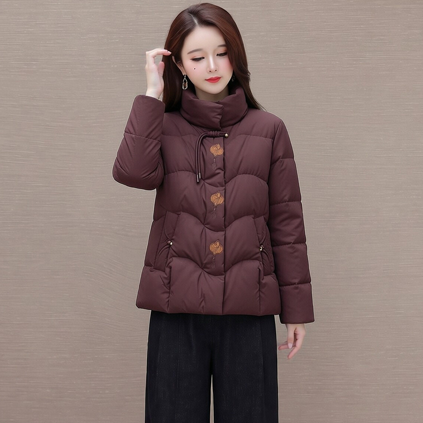 中青年女装休闲羽绒服外套短款2026冬新款洋气显瘦保暖白鸭绒上衣