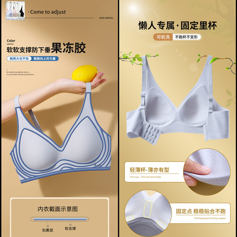 2025新款潮女果冻软支撑无痕文胸