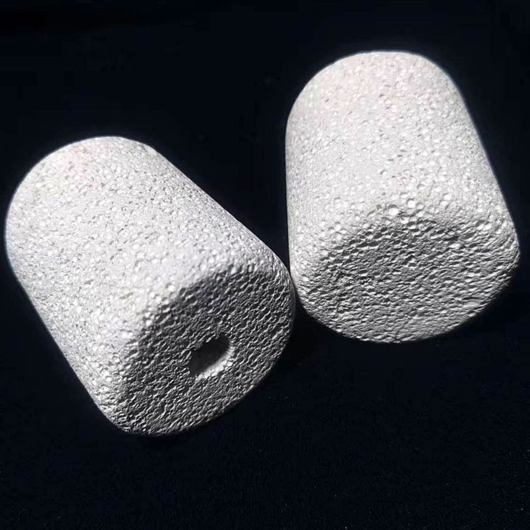 石英玻璃管上耐高温氧化铝塞子堵头管堵隔热保温管式炉塞科研实验