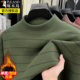 长袖 德绒打底衫 2025年新款 啄木鸟男士 半高领双面德绒保暖针织衫 潮