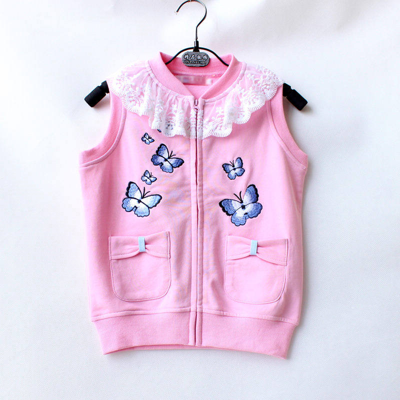 特价2026女童纯棉单层薄款马甲带帽子针织背心宝宝弹性好多种颜色