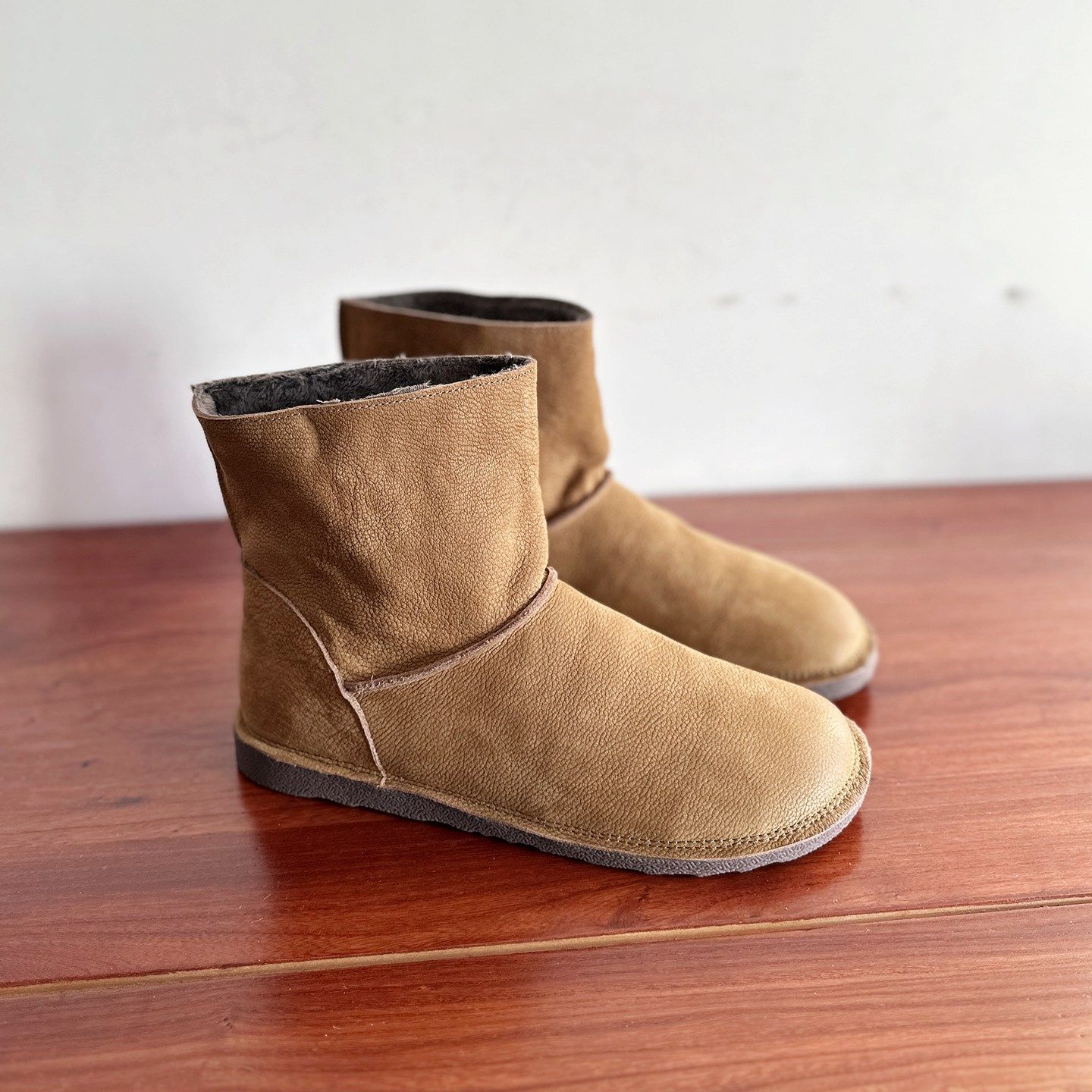 【烁掌柜】2025冬新品复古文艺极简风手工鞋头层牛皮圆头加绒棉靴,女鞋,时尚雪地靴,淘宝优惠券,粉丝福利购,淘宝优惠卷