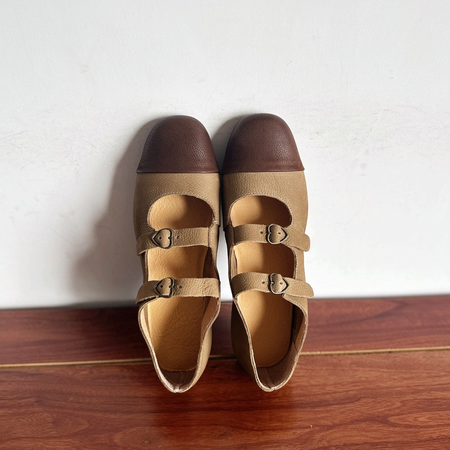 【烁掌柜】2025秋复古小香风手工真皮女鞋头层牛皮双排扣玛丽珍鞋,女鞋,玛丽珍鞋,淘宝优惠券,粉丝福利购,淘宝优惠卷