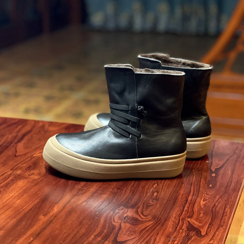 烁掌柜自制保暖羊毛雪地靴