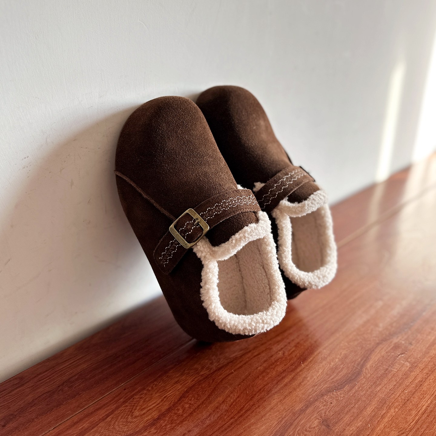 加厚保暖鞋内增高勃肯鞋毛毛鞋