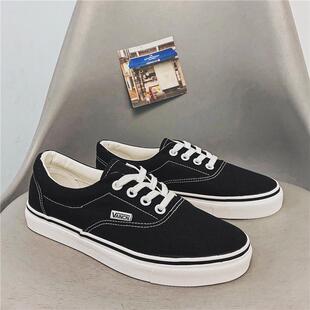 ins超火帆布鞋男经典款鞋子港风百搭休闲鞋女韩版ulzzang情侣板鞋