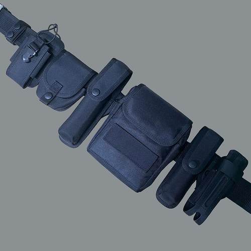 六件套户外巡逻执勤装备尼龙多功能腰带套装合金扣腰带文件包套