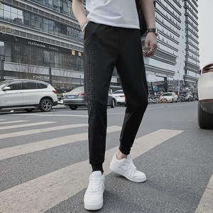夏季薄款运动裤2025新款韩版修身针织卫裤男士裤子束脚裤K91P45图片