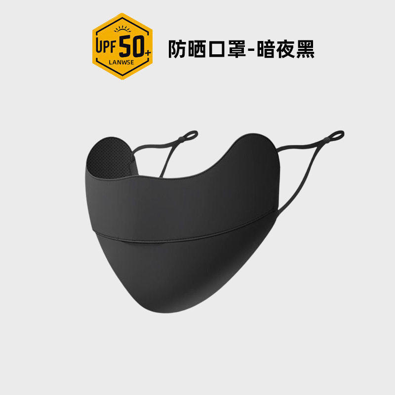 防晒口罩女士夏季高颜值冰丝防晒防紫外线遮阳护颈护眼角立体