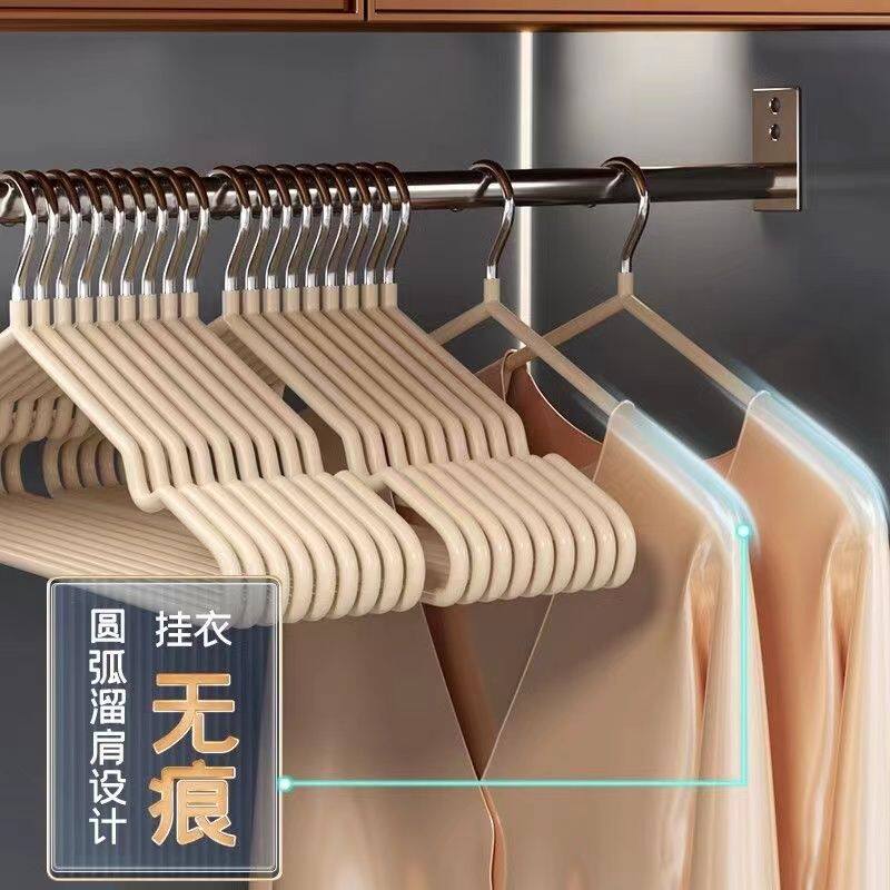 加粗加厚成人衣架子加长大人衣架挂撑家用晾晒衣架无痕防滑衣架