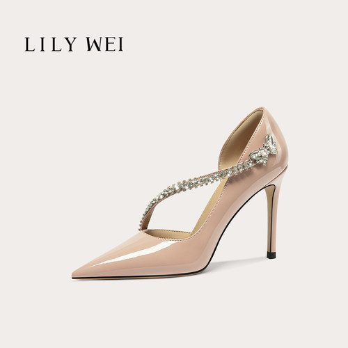 LilyWei设计感优雅气质高跟鞋