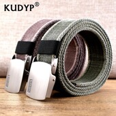 腰带 学生加厚水洗裤 户外运动休闲金属扣时尚 耐磨加长帆布皮带男士