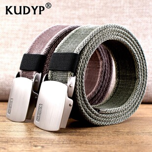户外运动休闲金属扣时尚耐磨加长帆布皮带男士学生加厚水洗裤腰带