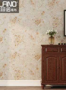 高档环保美式提花无缝墙布现代简约卧室客厅背景墙奢华法式壁布