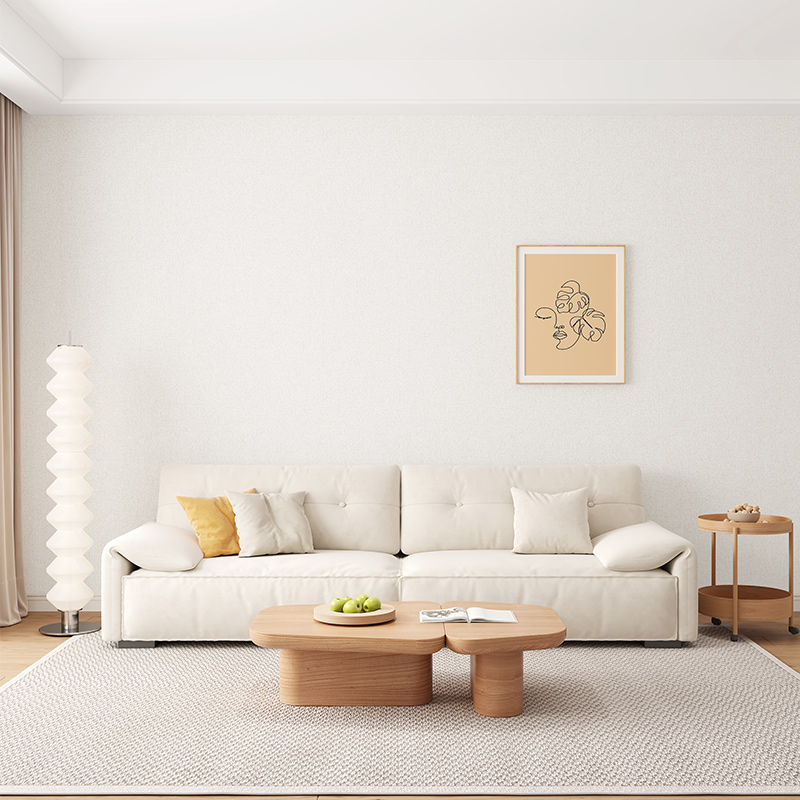 加厚竹炭客厅无缝壁布