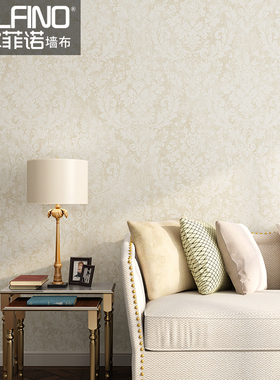 高档环保美式复古无缝墙布现代简约卧室客厅背景墙暗纹提花壁布