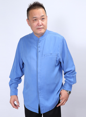 高三强唐装 中式立领中国服汉服长袖衬衣 新款春秋冬上衣 14317-6
