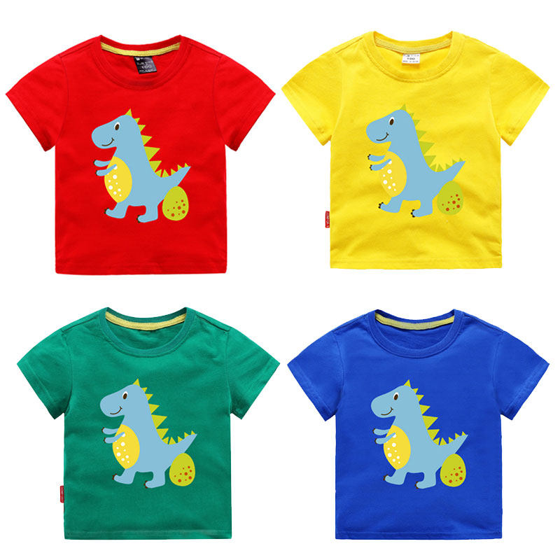 儿童恐龙图案衣服男童体桖衫短袖T恤男孩宝宝半袖小孩穿的夏丅恤|msdalam kategori Kanak-kanak/Bayi/Keluarga dipasang, baju-T - dari Buy2taobao.com untuk memberikan perkhidmatan ejen Taobao profesional membeli