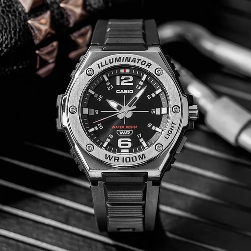 卡西欧casio手表男款钢铁之心学生运动防水表MWA-100H-1A