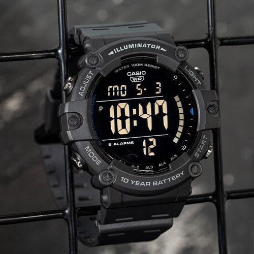 卡西欧手表男CASIO AE-1500WH-8B 新款反显多功能防水学生电子表